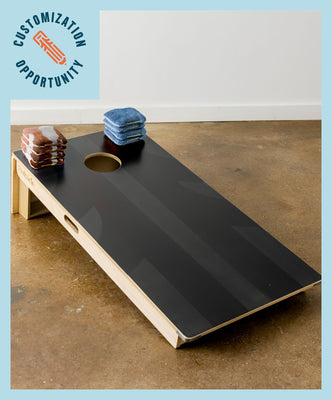 Load image into Gallery viewer, Designer Series Cornhole with Custom Bags - Premium Black