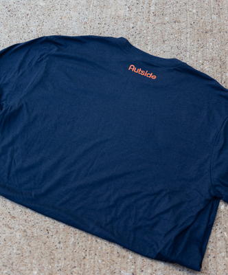 Load image into Gallery viewer, Mini Tree Tee - Navy / Vintage Red