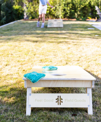 Load image into Gallery viewer, Designer Series Cornhole with Custom Bags - Treated Birch Plywood