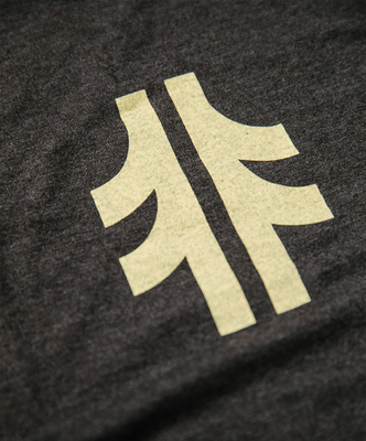 Load image into Gallery viewer, The Giving Tree Tee - Charcoal / Reflex Yellow