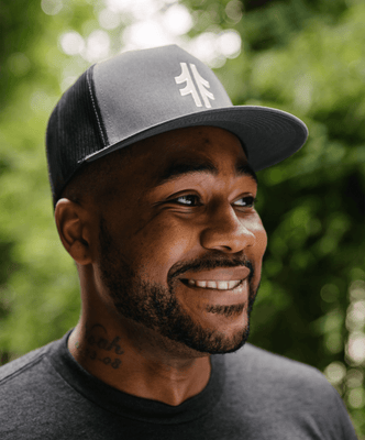 Load image into Gallery viewer, Autside Flatbill Trucker - Charcoal / Cream