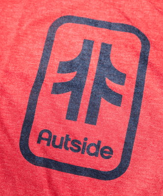 Load image into Gallery viewer, Brand Stack Youth Tee - Heather Red / Navy