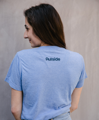 Load image into Gallery viewer, The Giving Tree Tee - Powder Blue / Navy