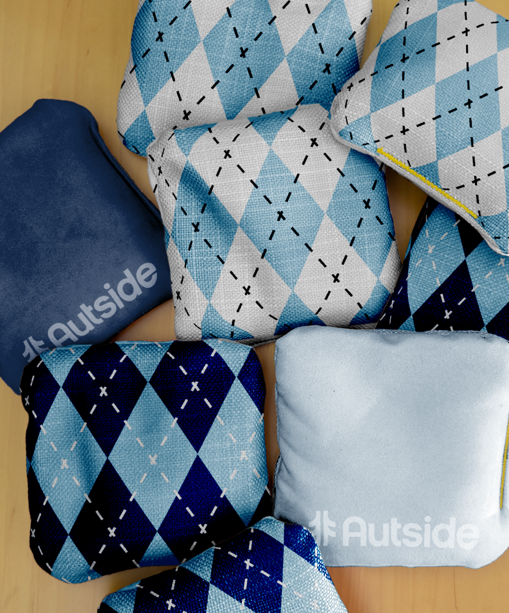 Tailgate Series Bags (Set of 8) - Carolina Argyle