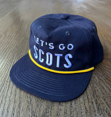 Load image into Gallery viewer, &quot;Let&#39;s Go Scots&quot; Roper Pinch Snapback
