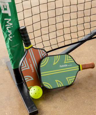 Load image into Gallery viewer, The Pickleball Driveway Mini Bundle - 10ft Net, 2 Paddles, &amp; Balls