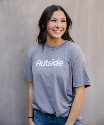 Load image into Gallery viewer, The &quot;Autside&quot; Tee - Heather Grey / White